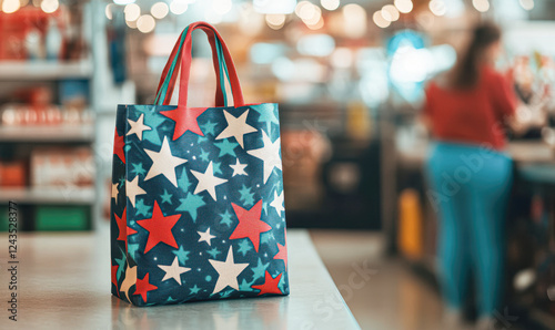 Wallpaper Mural Urban setting colorful shopping bag display in retail product Torontodigital.ca