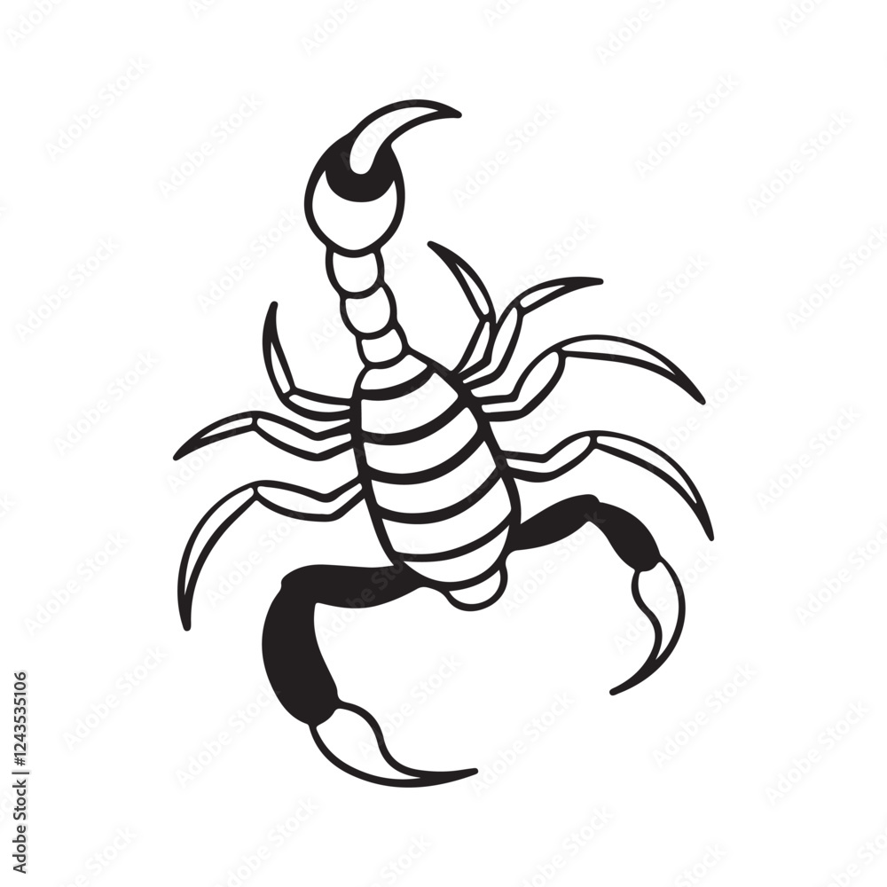 Fototapeta premium Scorpion vector