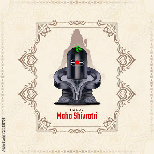 Decorative Happy Maha Shivratri Indian festival celebration background