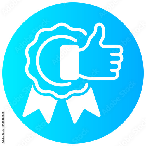 quality vector round glyph icon