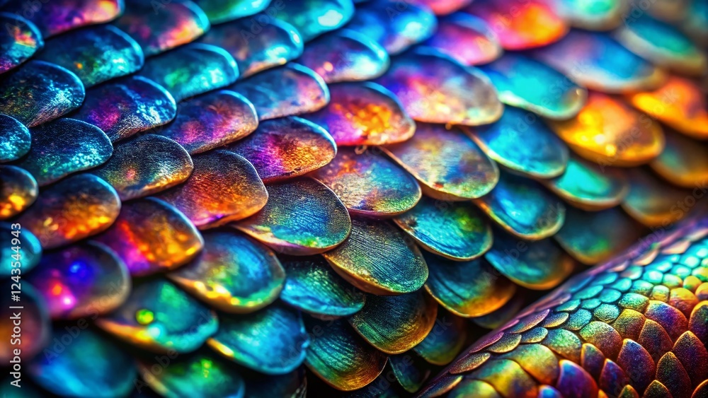 custom made wallpaper toronto digitalMacro Surreal Fish Scales: Textured Aquatic Skin, Nature Close-up