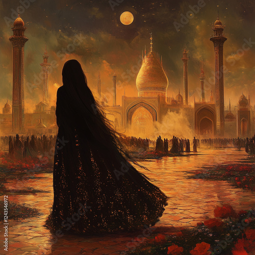 Imam Hussein Ibn Ali Ibn Abi Talib's wife in Karbala, Iraq  photo