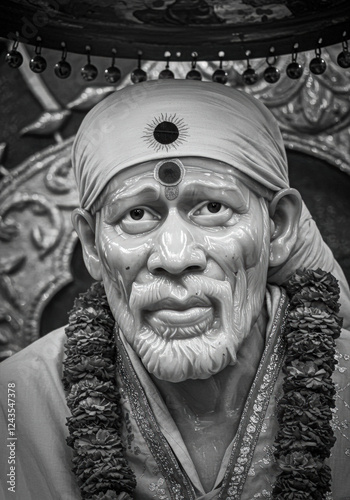 Sai Baba Indian God background	 photo