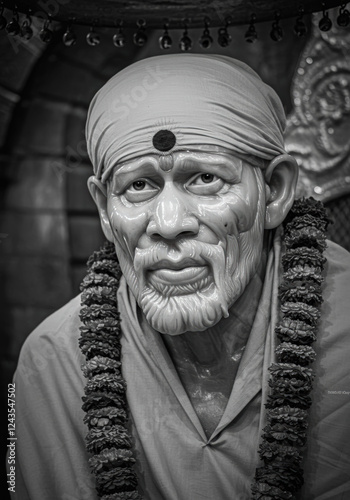 Sai Baba Indian God background	 photo