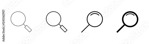 Search icon vector isolated on white background. Glass vector icon. search magnifying glass icon. Find