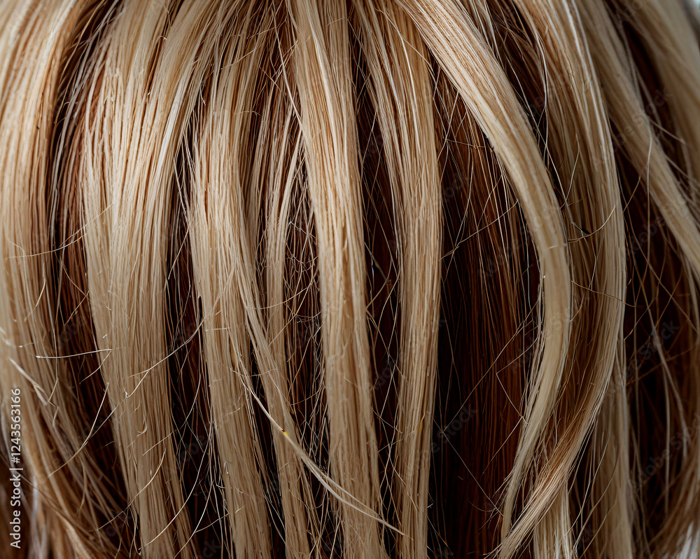 Fototapeta premium Sand grains in bold, vibrant colors, Hair color shades