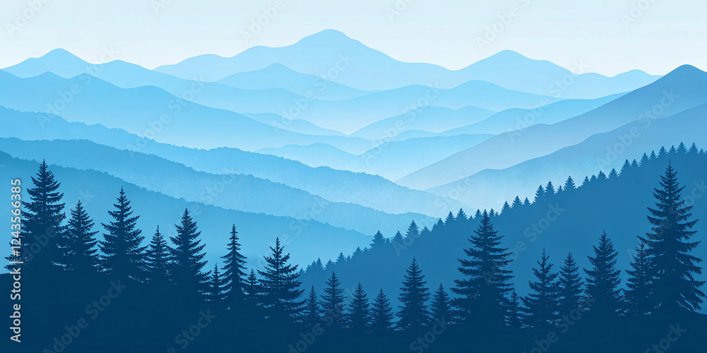 Fototapeta premium mountain landscape in the morning
