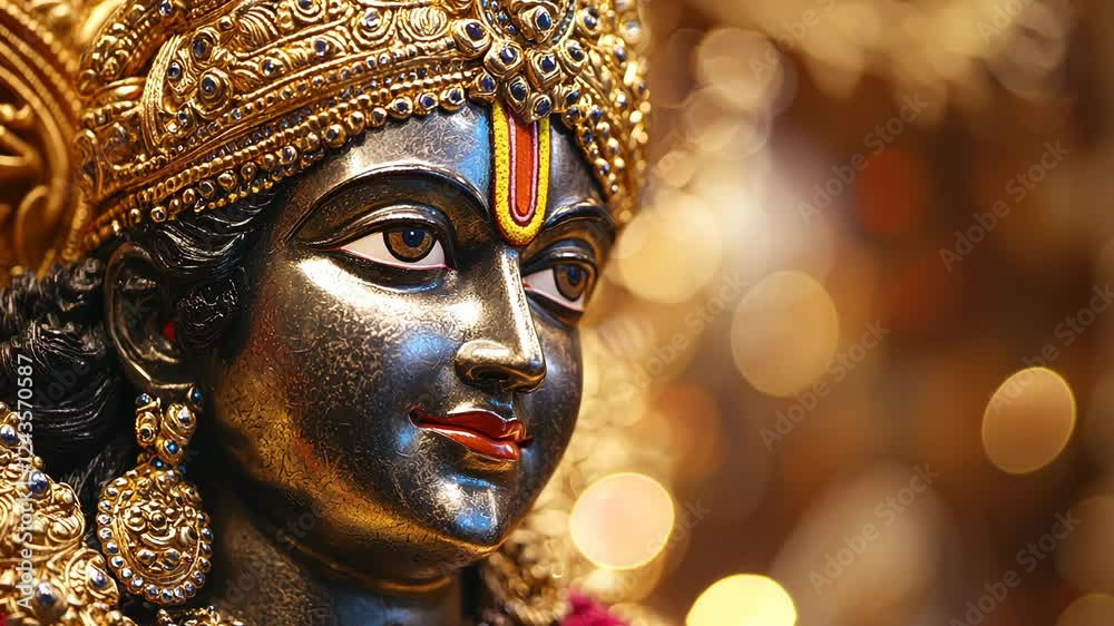 Hindu God Vishnu idol Hinduism Indian India temple worship
