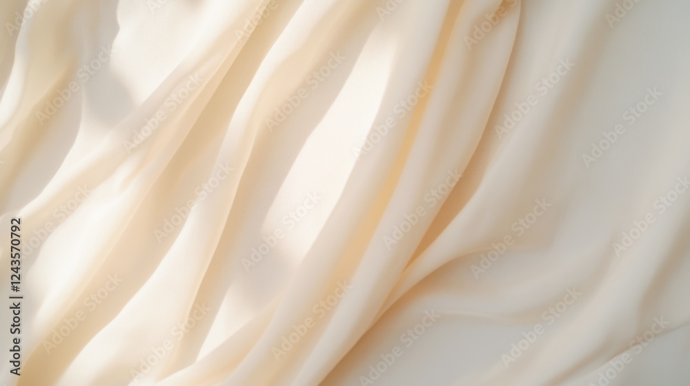 Fototapeta premium Close up of soft diffused light illuminating a textured fabric surface