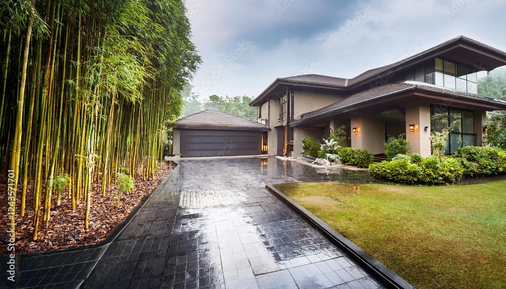 Fototapeta premium house in the garden