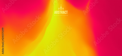 Abstract background with dynamic effect. Design with bright gradients. Volcano eruption with lava. Flame of burning fire. Flash of lightning. Vector illustration for advert, marketing, presentation. 