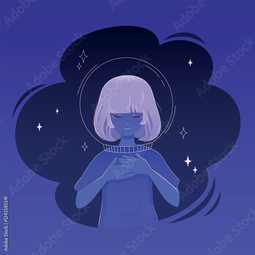 Girl dreams of being an astronaut