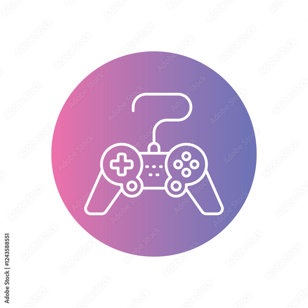 Gaming Controller icon vector stock illustration