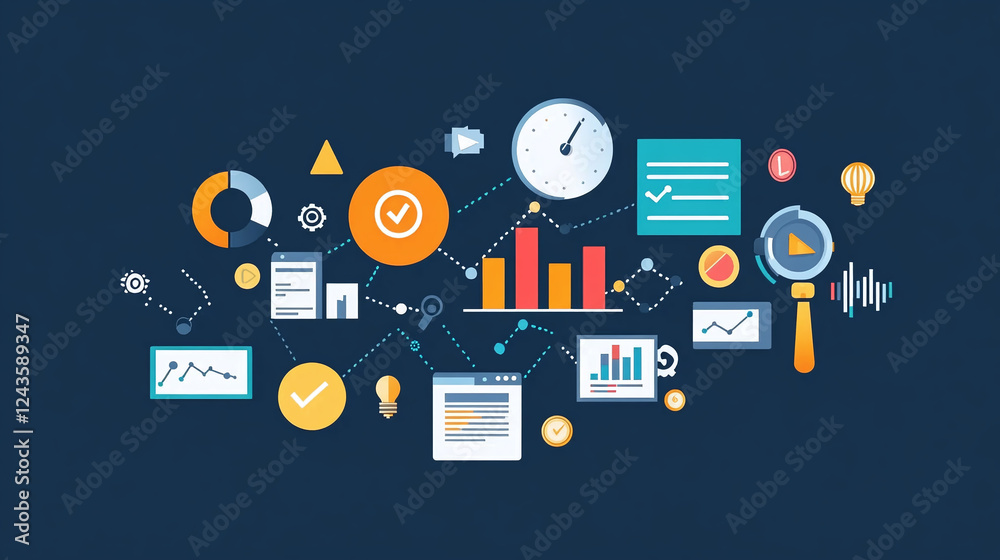 An infographic-style image showing the key components of SEO: keywords, backlinks, and content An infographic-style image showing the key components of SEO: keywords, backlinks, and content