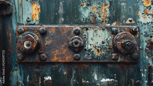 Wallpaper Mural An old metal surface with grime, rust, and dirt, suitable for industrial designs Torontodigital.ca