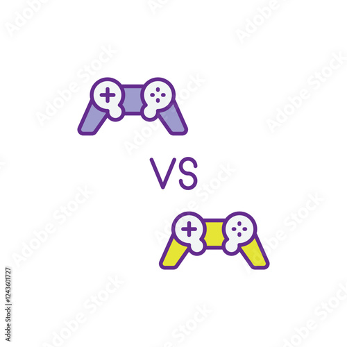 Multiplayer Mode icon vector stock illustration