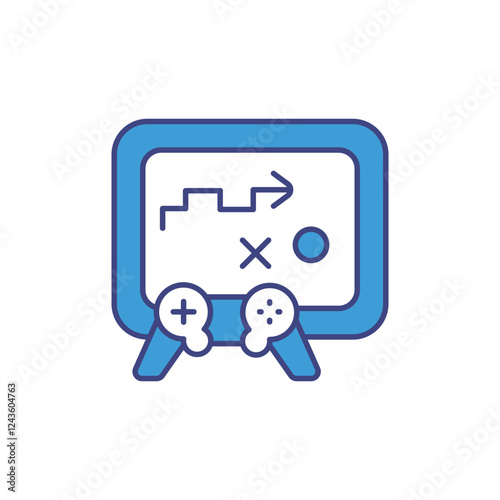 Game Strategy icon vector stock illustration