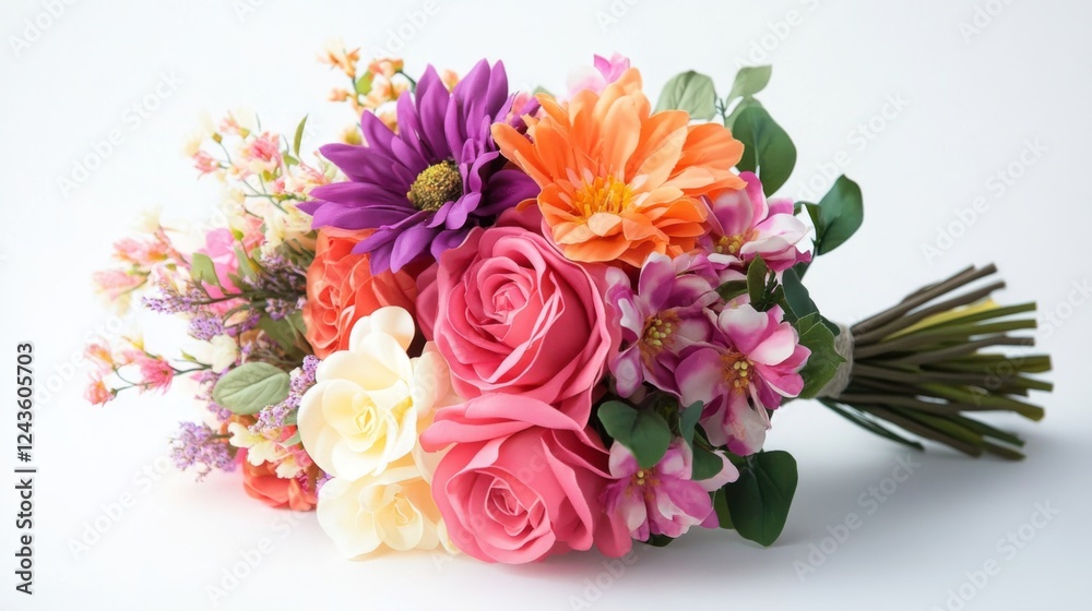 Stunning Colorful Artificial Flower Bouquet Arrangement Stunning Colorful Artificial Flower Bouquet Arrangement
