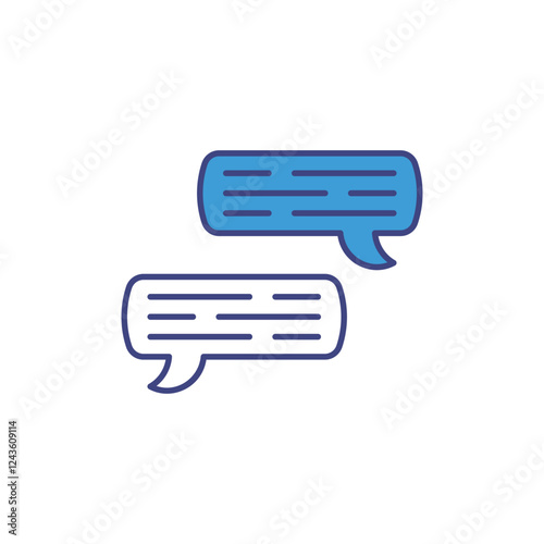 In-Game Chat icon vector stock illustration