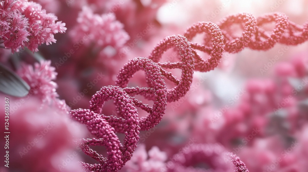Molecular structures and DNA helix patterns blend in a clean and modern background, ideal for showcasing the synergy between chemistry and biology in scientific or educational designs. Molecular structures and DNA helix patterns blend in a clean and modern background, ideal for showcasing the synergy between chemistry and biology in scientific or educational designs.