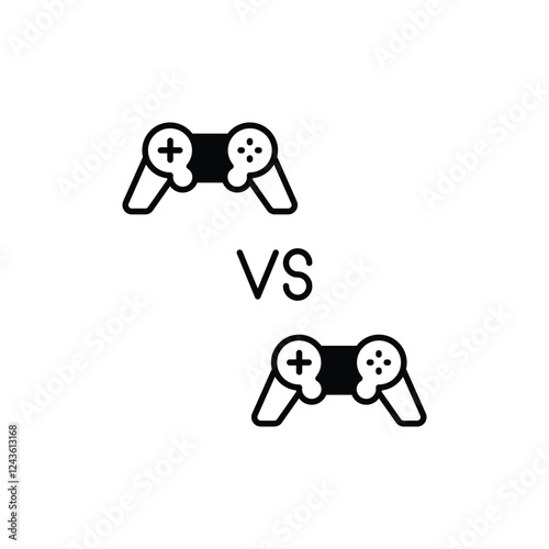 Multiplayer Mode icon vector stock illustration