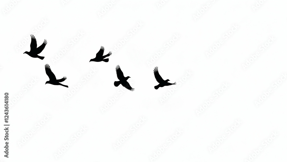 Fototapeta premium Title: A Minimalist Vector Illustration Featuring Multiple Forms