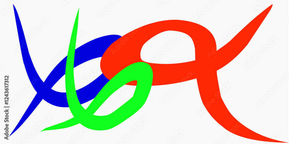 Obraz premium Abstract Background with Gradient rainbow Color Wave Pattern lines. 3D Wavy Rainbow Lines. Geometric line scribble Design Element