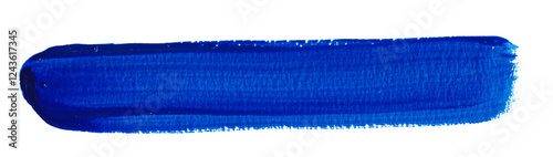 Tableau sur toile PNG Trazo azul, pincelada abstracta en forma de trazo alargado