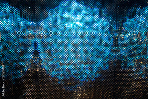 abstract blue background with stars