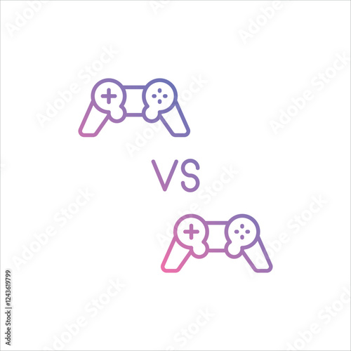 Multiplayer Mode icon vector stock illustration