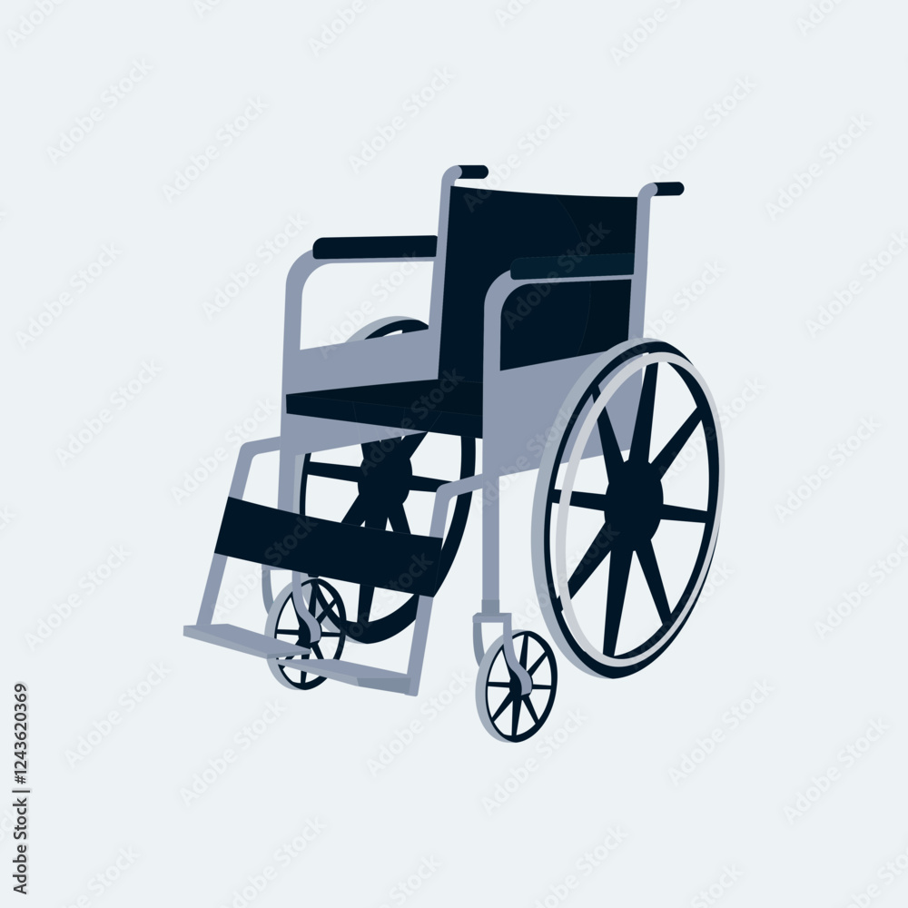 Fototapeta premium wheelchair vector illustration