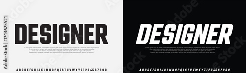 Modern Bold Font. Regular Italic and Number Typography urban style alphabet fonts for fashion, sport, technology, digital, movie, logo design, vector illustration
