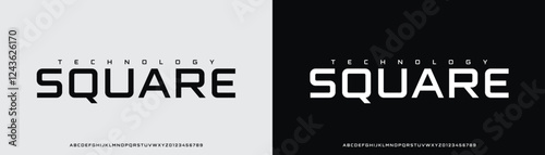 Modern Bold Font Sport Alphabet. Typography urban style fonts for technology, digital, movie logo design. vector illustration
