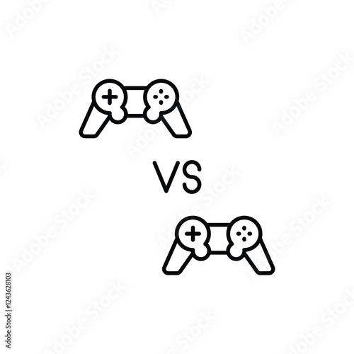 Multiplayer Mode icon vector stock illustration
