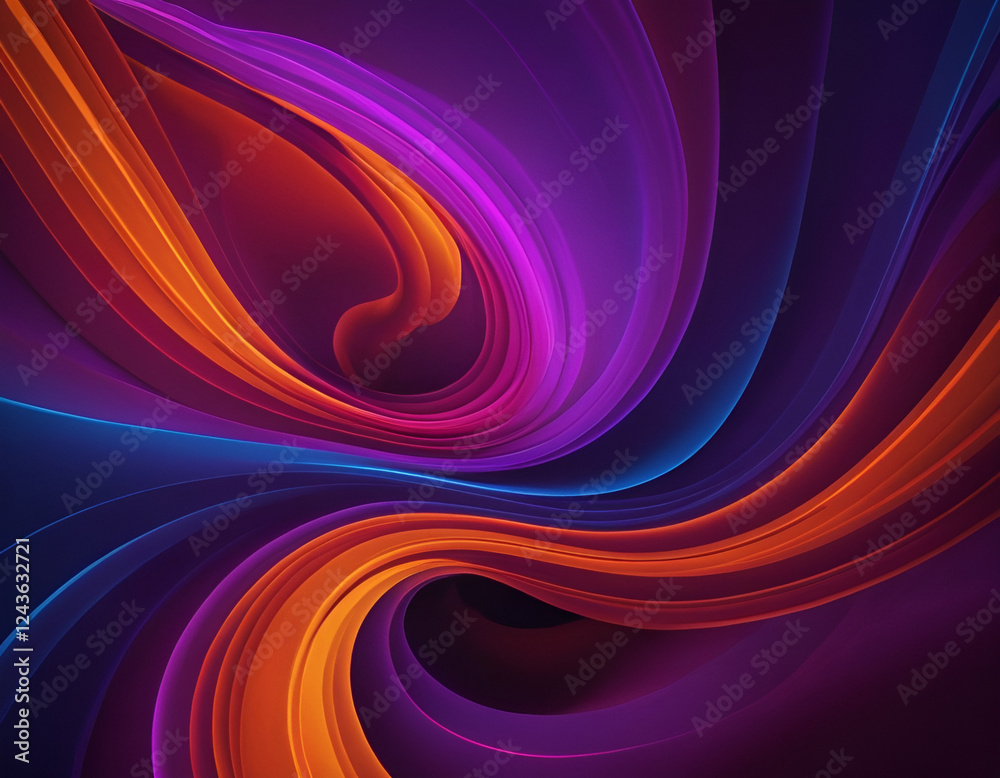 Obraz premium Neon Fusion A Vivid Abstract Background of Light and Motion