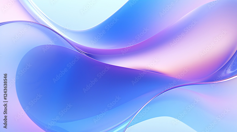 Fototapeta premium High-Quality Minimal Abstract Gradient Backgrounds – Essential for Modern Design. curving shapes in a gradient of pastel colors.