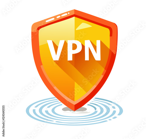 VPN logo vector graphic