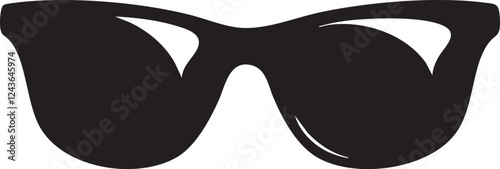 black silhouette of sunglasses