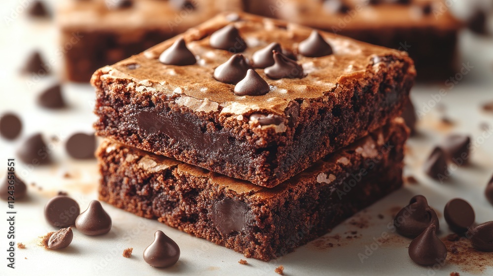 brownie isolated on transparent background