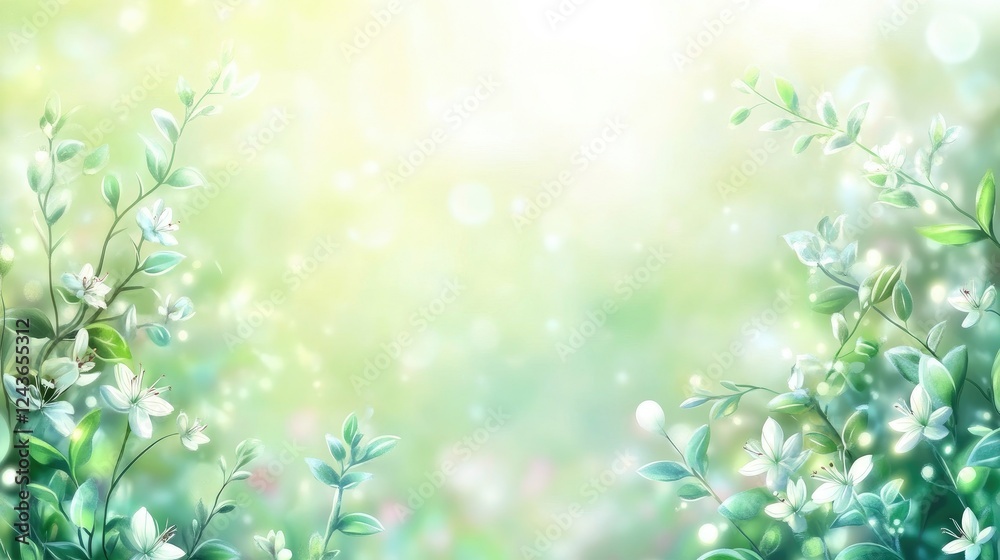 Fototapeta premium spring wild flower field background