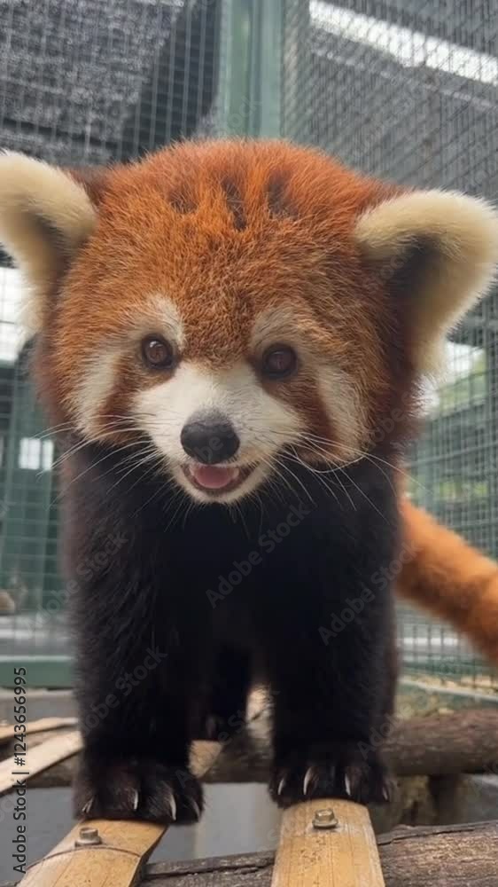 red panda in zoo
