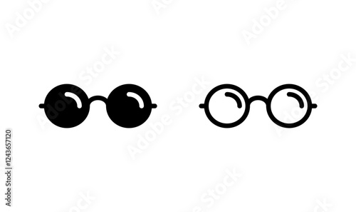 Glasses icon logo design. Glasses sign and symbol