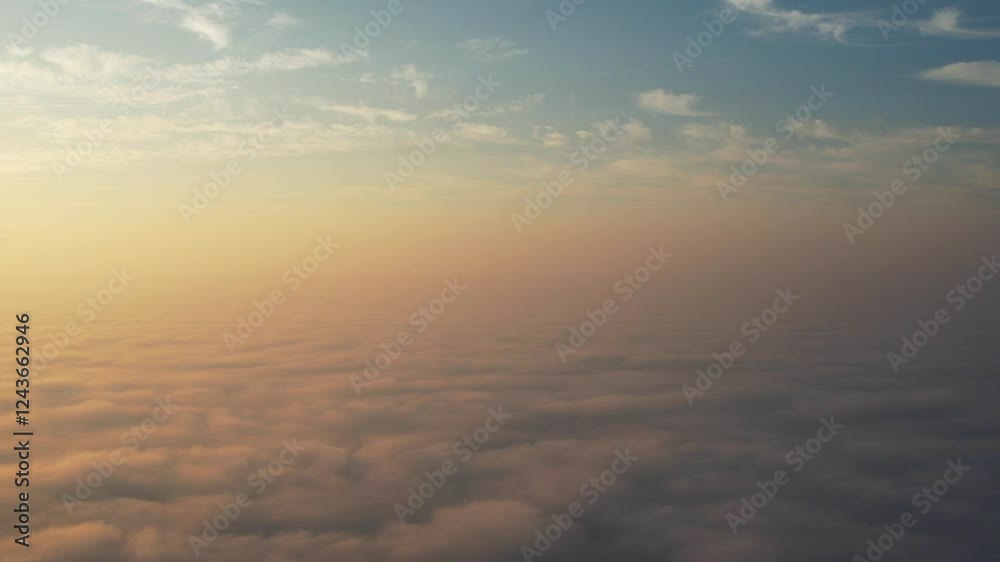 Sunrise view above the fog and cloud. Sunrise view above the fog and cloud.