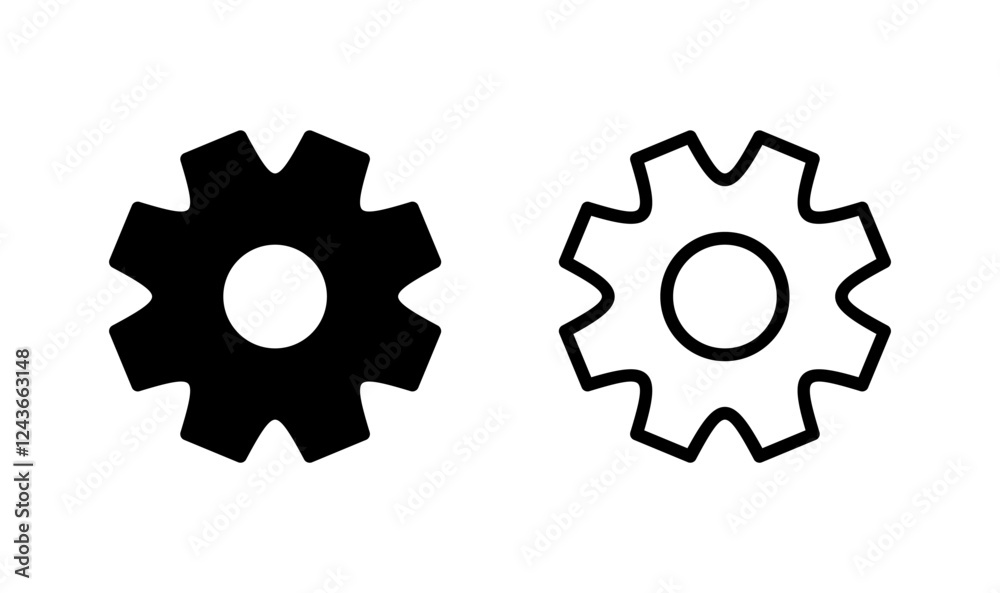 Setting icon logo design. Cog sign and symbol. Gear Sign Setting icon logo design. Cog sign and symbol. Gear Sign