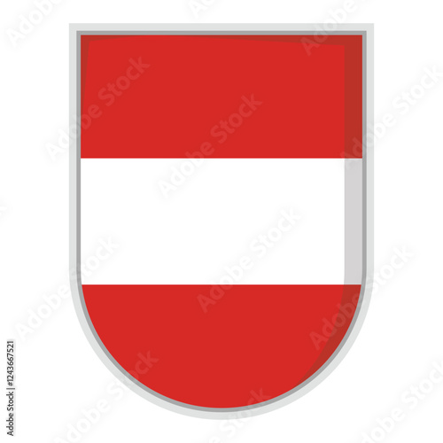 Austrian national flag Shield Badge Free Download Austrian national flag Shield Badge - GFXLoad