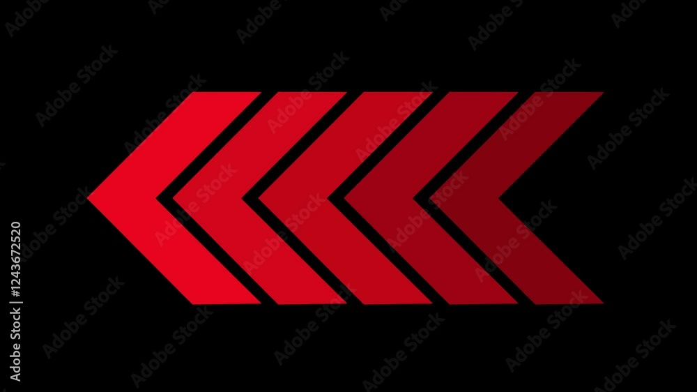 Arrow icon concept animation, arrows sign right to left animation concept, arrow loop animation left direction concept, arrow loading icon animation