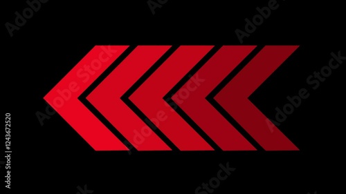 Arrow icon concept animation, arrows sign right to left animation concept, arrow loop animation left direction concept, arrow loading icon animation