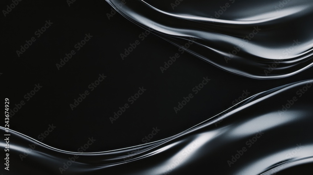 Obraz premium Abstract Black Fabric Texture Background