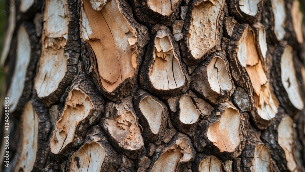 Close-up of textured tree bark showcasing intricate patterns and natural earthy colors ideal for nature and design themes. Close-up of textured tree bark showcasing intricate patterns and natural earthy colors ideal for nature and design themes.