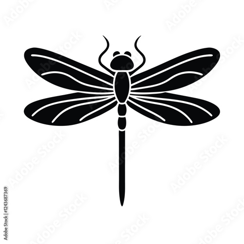 dragonfly isolated on white